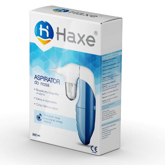 Aspirator do nosa Haxe NS1 render pudełko front/prawy bok