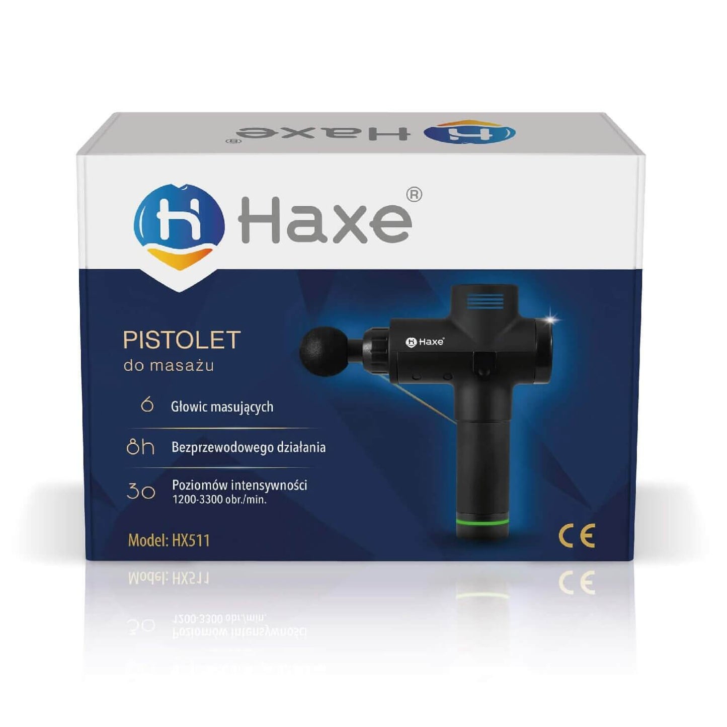 Pistolet do masażu Haxe Torro render Pudełko front