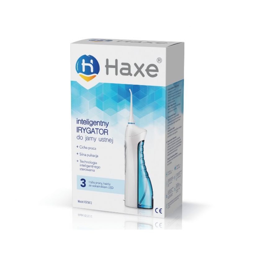 Irygator do zębów haxe hx721 render opakowania bok prawy