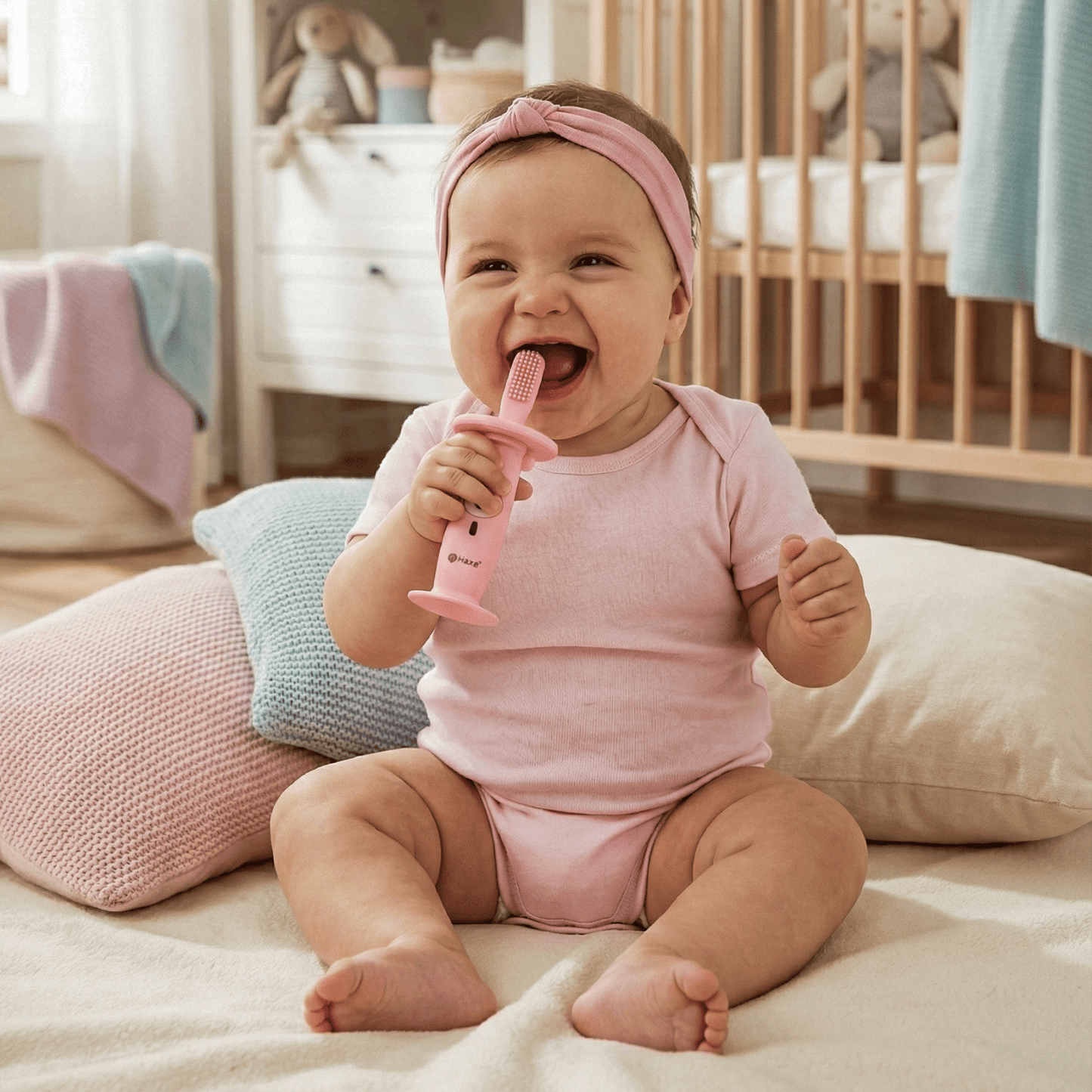Muzyczna szczoteczka-gryzak do zębów Haxe Lulino