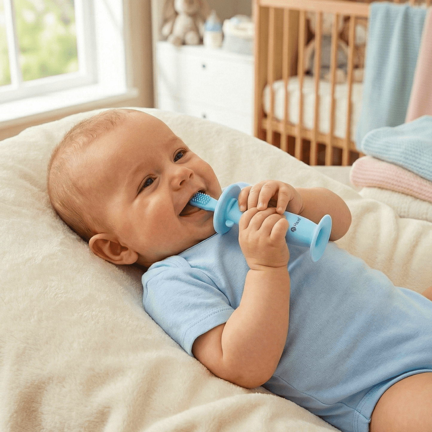 Muzyczna szczoteczka-gryzak do zębów Haxe Lulino