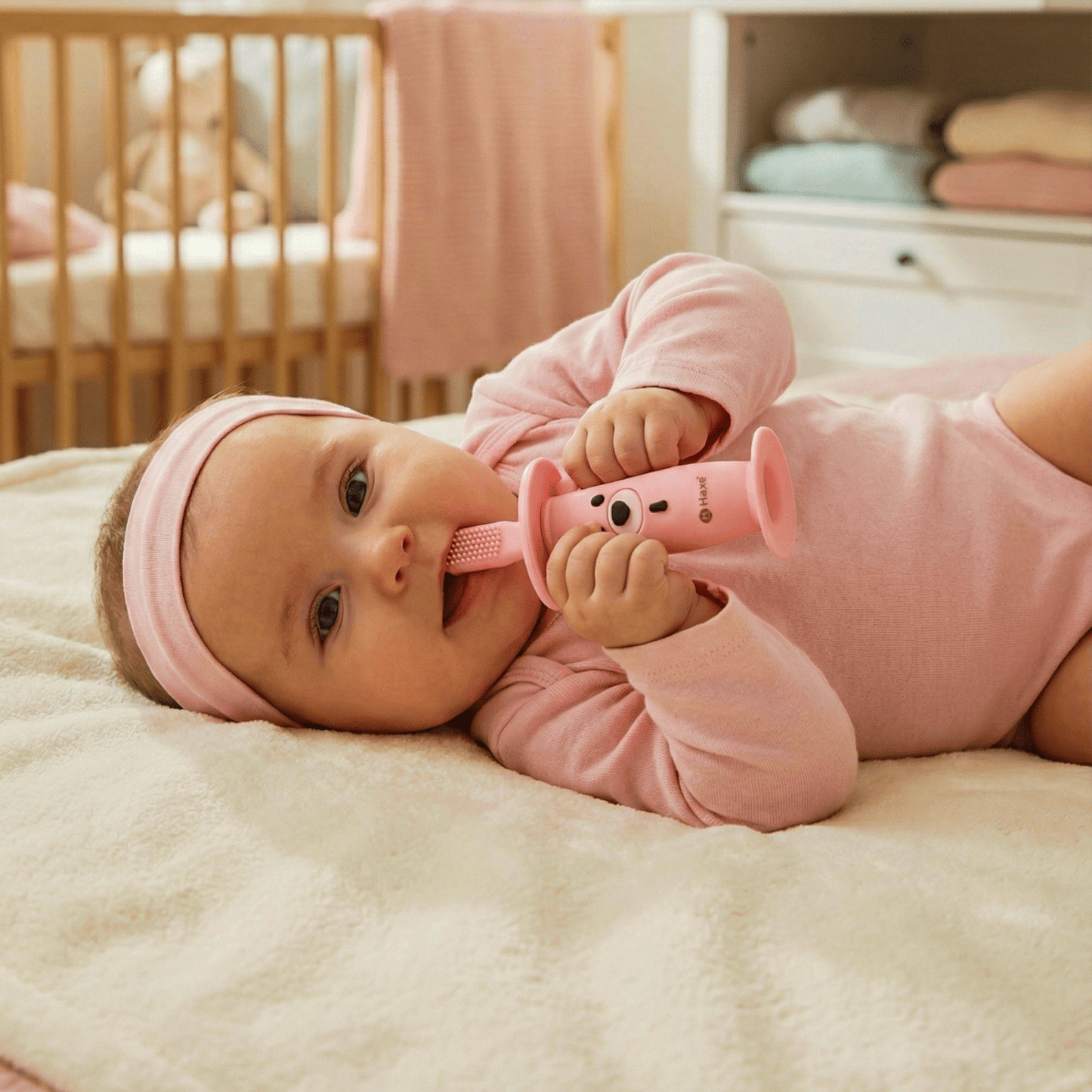 Muzyczna szczoteczka-gryzak do zębów Haxe Lulino