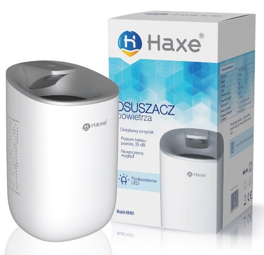 osuszacz powietrza hx401 render produkt i opakowanie